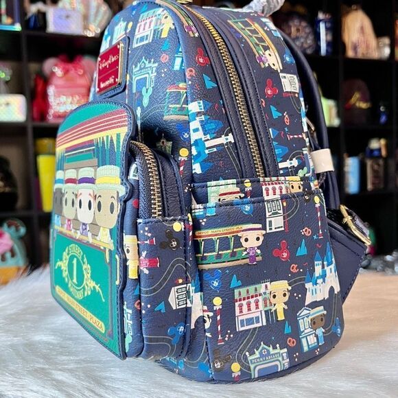 AOP 3 of 3 Dapper Dans Loungefly Backpack Main Street NWT Disney - Picture 5 of 8